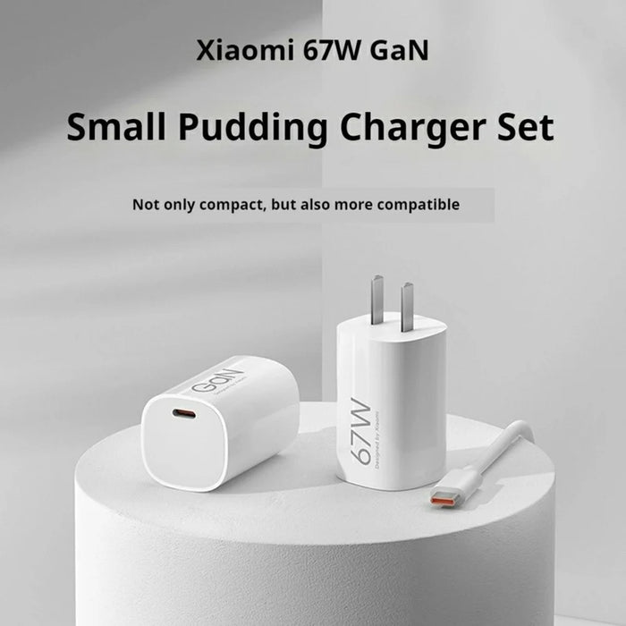 XIAOMI Portable 67W GaN Charger USB C Fast Charging Adapter with Type C Cable for Smartphone Laptop, CN Plug (Chinese Version) - 7