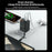 YESIDO YC99 EU Plug 40W Fast Charger with Retractable Type C Cable USB A + USB C Dual Ports GaN Charging Adapter - 3