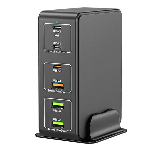 818H 120W PD Fast Charger USB / Type-C Multiport Charger Block Power Adapter for Phone Laptop - US Plug - 1