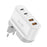 BUDI AC326TQEW 40W Travel Charger Folding 2 USB QC + 2 USB-C PD Wall Charger Multi Port Wall Charger, EU Plug - 1