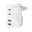 BUDI AC326TQEW 40W Travel Charger Folding 2 USB QC + 2 USB-C PD Wall Charger Multi Port Wall Charger, EU Plug - 3