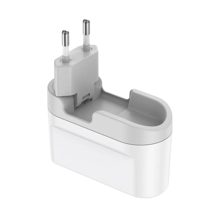 BUDI AC326TQEW 40W Travel Charger Folding 2 USB QC + 2 USB-C PD Wall Charger Multi Port Wall Charger, EU Plug - 4