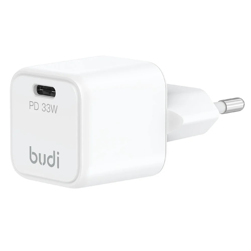 BUDI AC018EW 33W USB-C PD Mini GaN Wall Charger Single Port Fast Charging Power Adapter, EU Plug - 2