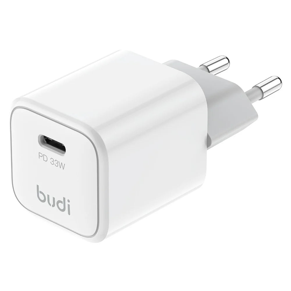 BUDI AC019ETTW 33W Travel Charger Set with 1.2m 65W Data Cable Single USB-C Port Fast Charging Power Adapter - 2