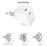 BUDI AC351EW Dual USB-C PD Wall Charger 33W Fast Charging Travel Adapter, EU Plug - 4
