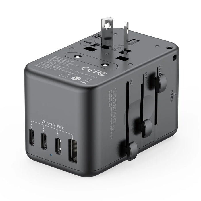 BUDI AC355B30 30W Global Travel Charger 4 Type-C + USB-A Multi-Port Fast Charging Charger Adapter - 4