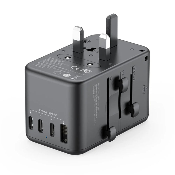 BUDI AC355B30 30W Global Travel Charger 4 Type-C + USB-A Multi-Port Fast Charging Charger Adapter - 5