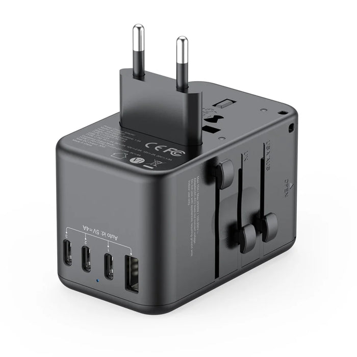 BUDI AC355B30 30W Global Travel Charger 4 Type-C + USB-A Multi-Port Fast Charging Charger Adapter - 6