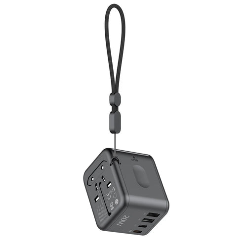 BUDI AC358B20 Global Travel Charger 20W Fast Charging Power Adapter 2 USB-C + 2 USB-A Ports - 1