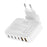 BUDI AC318EW 60W 6 Port Fast Charger 2 USB-A + 4 Type-C Travel Adapter Fast Charging with 1.5m Cable, EU Plug - 4