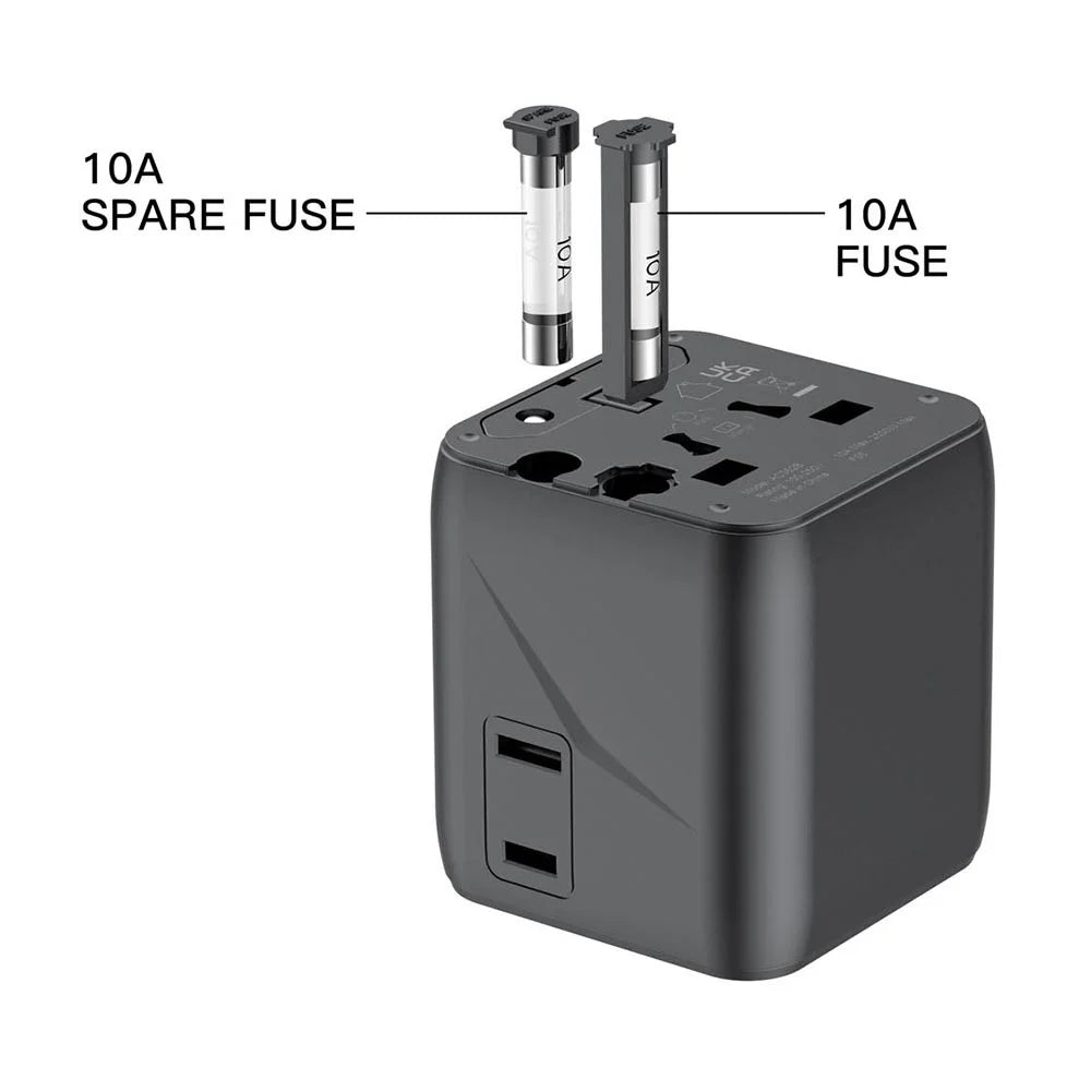 BUDI AC362B Global Travel Socket Converter Adapter Power Plug Wall Charger Block - 5