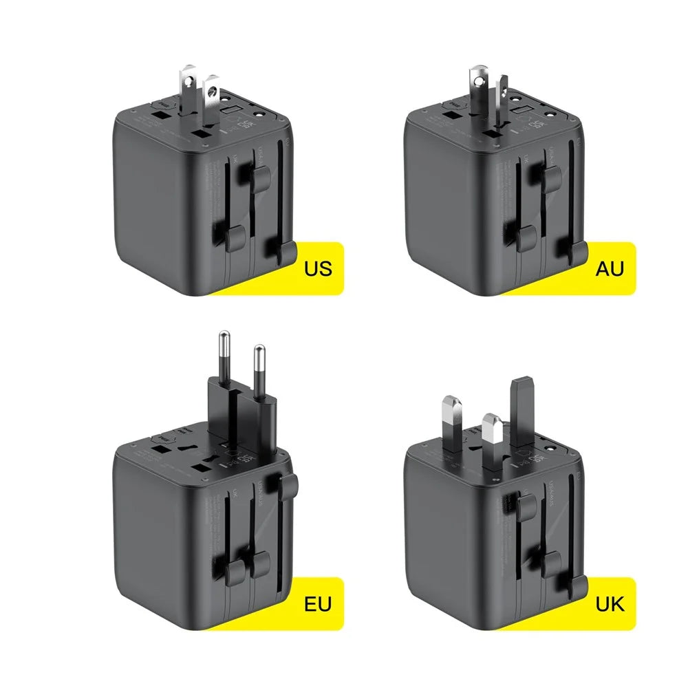 BUDI AC362B Global Travel Socket Converter Adapter Power Plug Wall Charger Block - 6