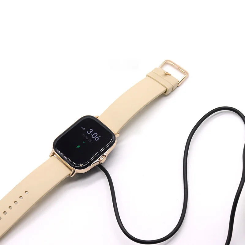 Magnetic Charger Cable for Huami Amazfit Active Edge / Bip 3 / GTS 4 Mini USB Smart Watch Charger Replacement - Black - 2