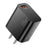 ESSAGER Max 18W Fast Charging USB Wall Charger Travel Power Adapter - Black  /  US Plug - 1
