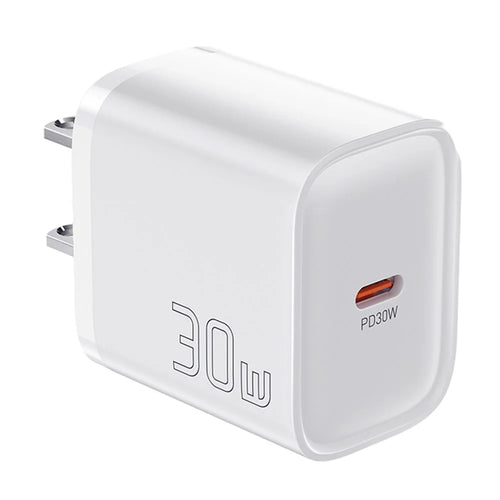ESSAGER Max 30W USB-C Fast Charger PRO Chip Technology Power Adapter Mini Travel Charging Plug - White  /  US Plug - 1