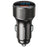 ESSAGER PD 36W Aluminum Alloy Fast Charging Car Charger Dual QC3.0 Digital Display Power Adapter - Grey - 1