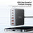 ESSAGER 85W GaN Desktop Charger 3 Type-C + 3 USB-A Multi Device Fast Charging Power Adapter - Black  /  US Plug - 4