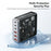ESSAGER 85W GaN Desktop Charger 3 Type-C + 3 USB-A Multi Device Fast Charging Power Adapter - Black  /  US Plug - 7