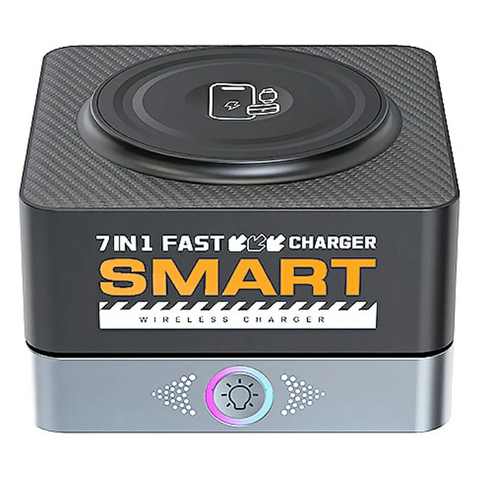 WLX-R8C 7 in 1 65W PD QC Magnetic Wireless Desktop Charger 80W USB-C Charging Station Smart Power Adapter - US Plug - 1