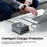 WLX-M1 120W Desktop Charger Adapter with Wireless Charging, 8 Port GaN USB C PD 100W Charging Station - US Plug - 4