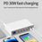 WLX-X6P 140W Desktop Charging Station 6 Ports GaN USB C PD 30W Fast Charger for Laptop / Smartphone / Tablet - US Plug - 2