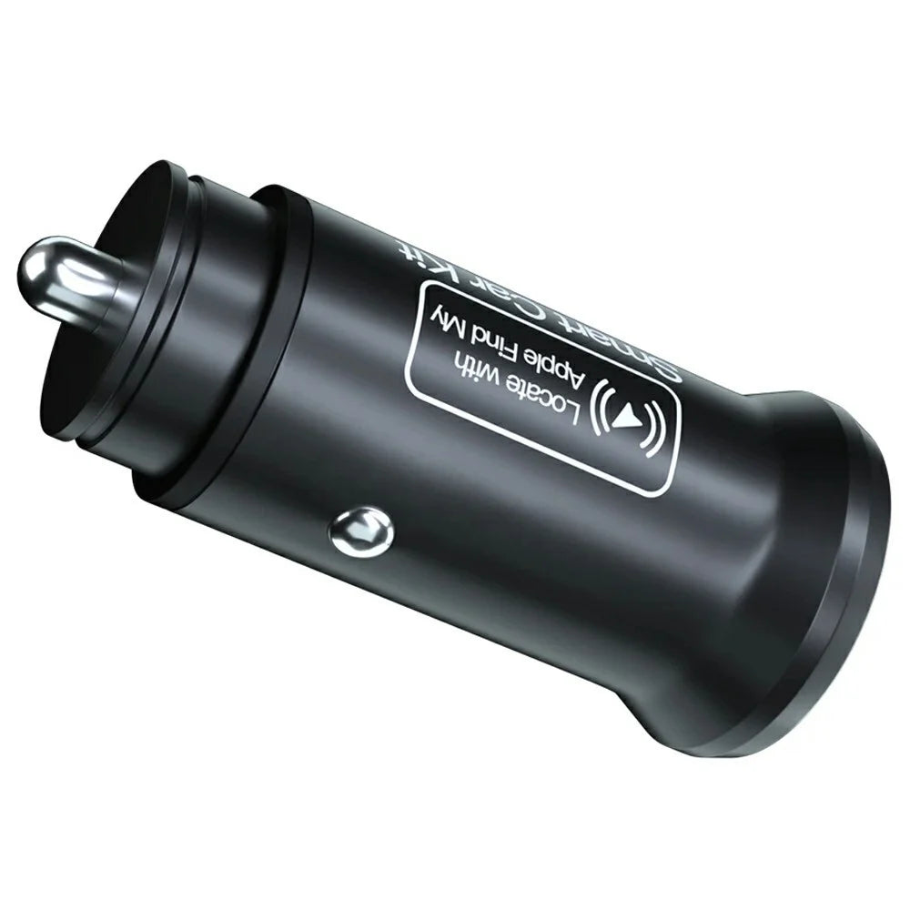 AP200 Mini Anti-Lost Car Charger USB / Type-C Cigarette Lighter Adapter for iPhone iOS - 3