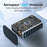 520W GaN Charger Type-C + USB-A 8 Ports Digital Display Desktop Fast Charging Station for Laptop Phone - Gunmetal  /  EU Plug - 6