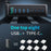 520W GaN Charger Type-C + USB-A 8 Ports Digital Display Desktop Fast Charging Station for Laptop Phone - Gunmetal  /  EU Plug - 3