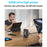 600W GaN Desktop Charger Type-C + USB-A 8-Port Fast Charging Station for Laptops Tablets Smartphones - Black  /  EU Plug - 7