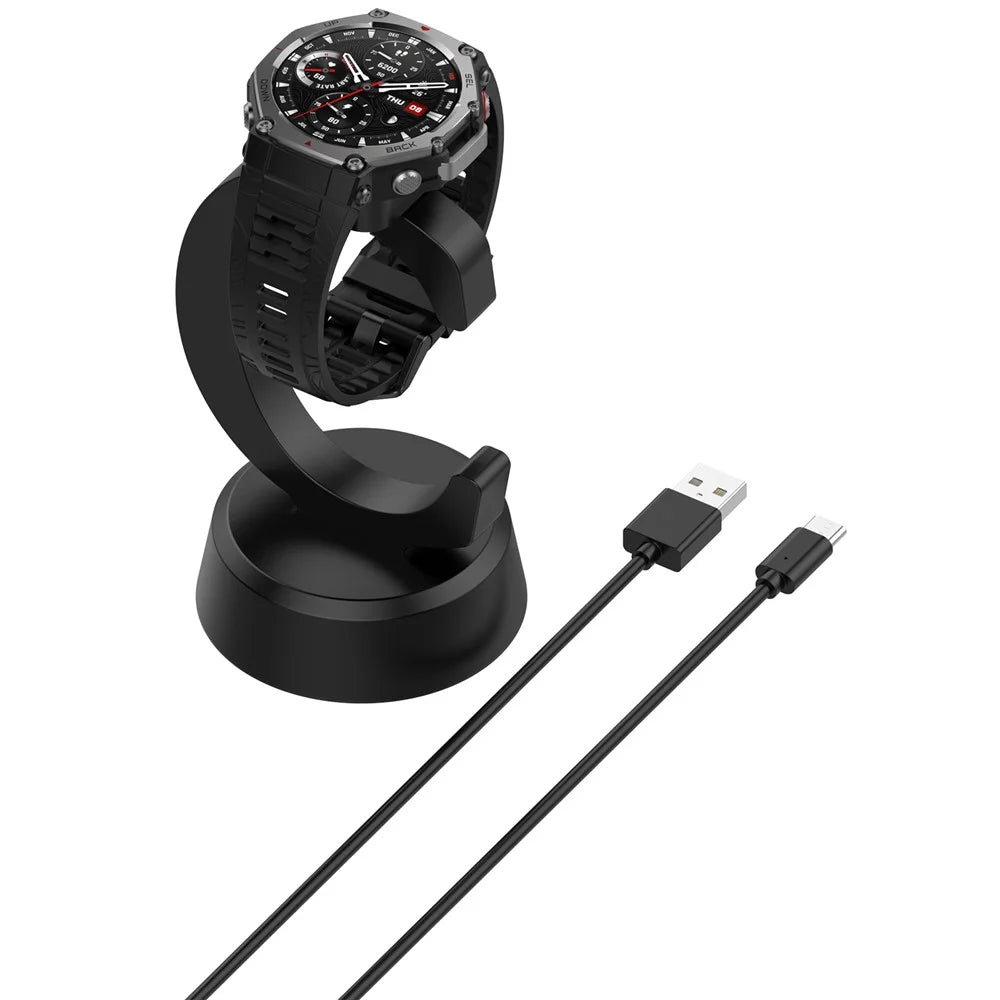 Charging Cable for Huami Amazfit T-Rex 3 Pro 48mm / 44mm / 3 / Helio Strap / Balance Smart Watch Charger C-Shape Magnetic Connector - 6