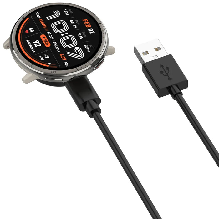 For Huami Amazfit Active 2/Bip 6 Smart Watch Magnetic Charging Dock with 100cm Type-C Charging Cable - 2