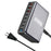 600W High Power GaN Desktop Charging Station USB-A + Type-C Multi-Port Fast Charging Adapter - US Plug/Black - 2