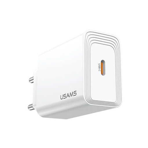 USAMS CC325 T69 20W Fast Charger USB-C Power Adapter for iPhone / Xiaomi / Samsung, EU Plug - 2