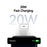 USAMS CC325 T69 20W Fast Charger USB-C Power Adapter for iPhone / Xiaomi / Samsung, EU Plug - 4