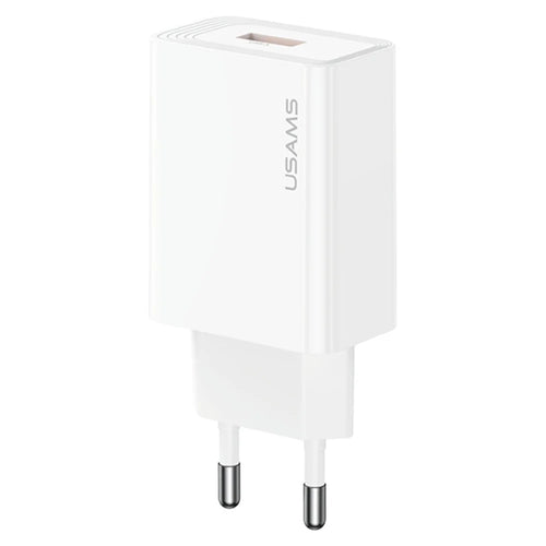 USAMS CC326 T69 Single USB Charger 2.1A Fast Charging Power Adapter Wide Voltage, EU Plug - 1
