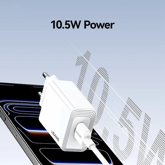 USAMS CC326 T69 Single USB Charger 2.1A Fast Charging Power Adapter Wide Voltage, EU Plug - 6