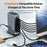 WLX-F8L USB-A + Type-C 8-Port Fast Charge Desktop Power Hub 660W GaN Charging Station - US Plug - 3