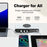 WLX-F9A Desktop Charging Station 72W Multi-Port Charger Wireless Charging Dock with RGB Ambient Light - US Plug - 7