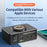 WLX-818D+ Smart Display Multi-Port Charger PD 140W Fast Charging Station Magnetic Wireless Charger - US Plug - 4