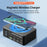 WLX-818D+ Smart Display Multi-Port Charger PD 140W Fast Charging Station Magnetic Wireless Charger - US Plug - 7
