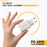 AMORUS PD 65W Fast Charging Wall Charger USB-A + Dual Type-C GaN Power Adapter for Laptop / Smartphone / Tablet, EU Plug - White - 7