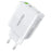 WEKOME WP-U101 33W Fast Charger Portable USB-A + Type-C Dual Port Power Adapter, EU Plug - White - 1