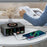 WLX-818C Smart Digital Display 140W Multi-Port USB Charger GaN Magnetic Wireless Charging Station - Black/US Plug - 6