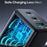 JOYROOM JR-TG10 65W EU Plug Fast Charging Adapter USB-A + Dual Type-C GaN Charger with 1.2m 100W USB-C Cable - Black - 7