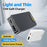 WLX-902 72W Ultra Thin GaN Desktop Charger Dual USB-C Ports Fast Charging Station for Tablets/Phones/Laptops - US Plug/White - 2