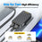 WLX-902 72W Ultra Thin GaN Desktop Charger Dual USB-C Ports Fast Charging Station for Tablets/Phones/Laptops - US Plug/White - 4