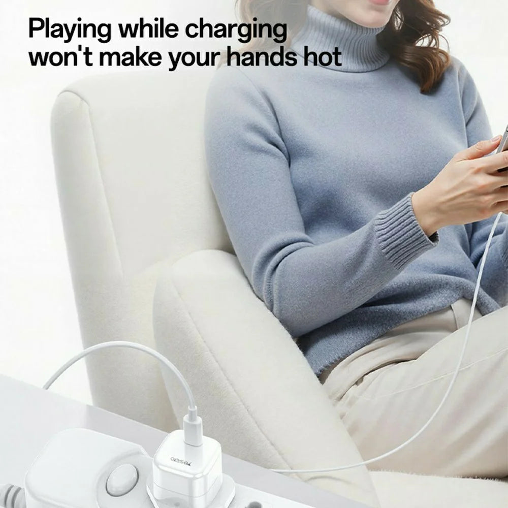 YESIDO YC149 PD 35W Travel Charger Adapter Single Port Type-C Fast Charging Adapter - UK Plug - 6