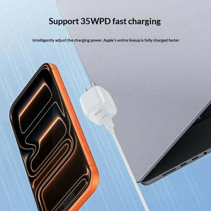 YESIDO YC16U Single USB-C PD 35W Charger Adapter Fast Charging Portable Mini Wall Charger - US Plug - 3