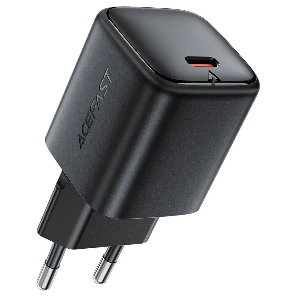ACEFAST A136 PD 40W Mini GaN USB-C Fast Charger High Power Portable Wall Charger Adapter (EU Plug) - Black - 1