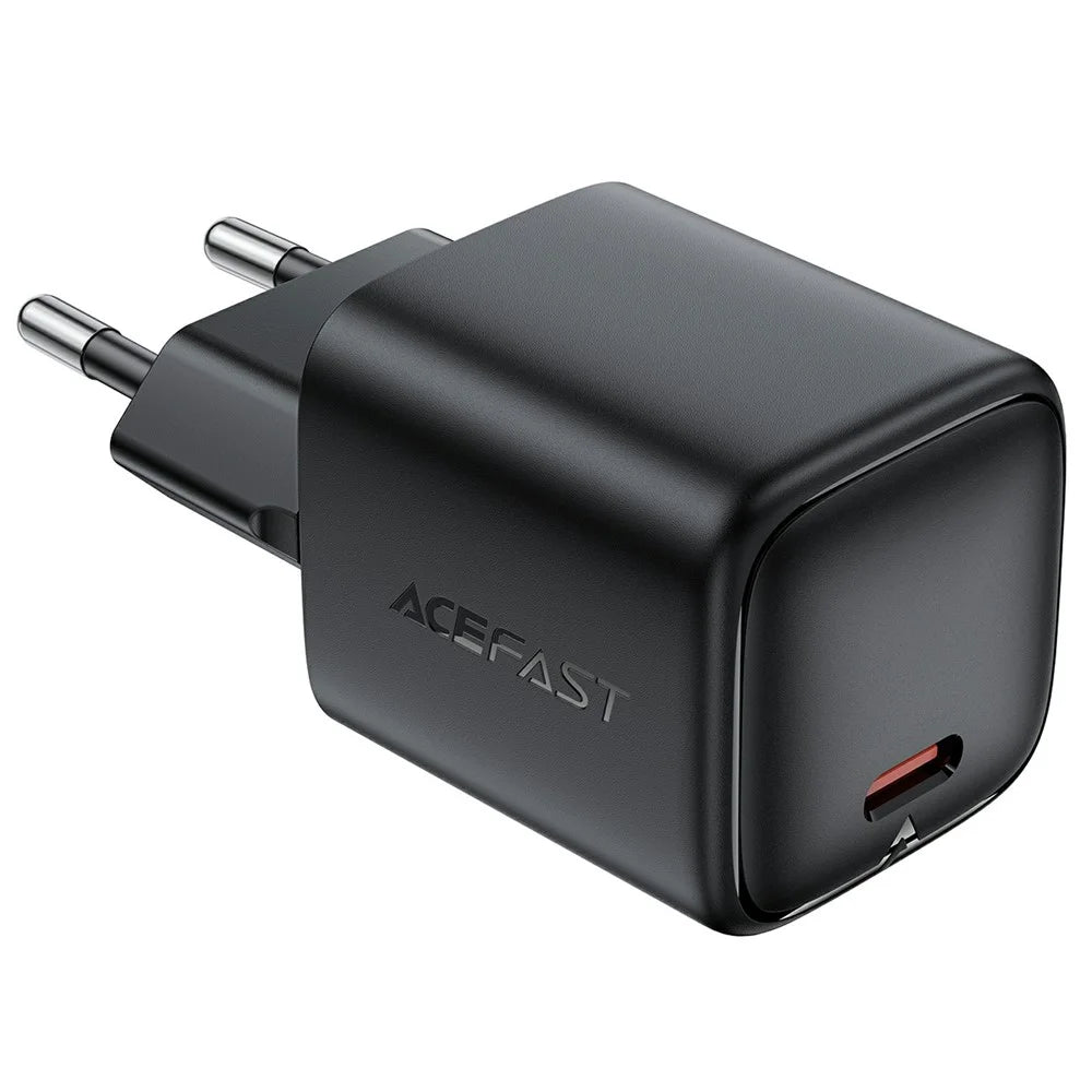 ACEFAST A136 PD 40W Mini GaN USB-C Fast Charger High Power Portable Wall Charger Adapter (EU Plug) - Black - 3